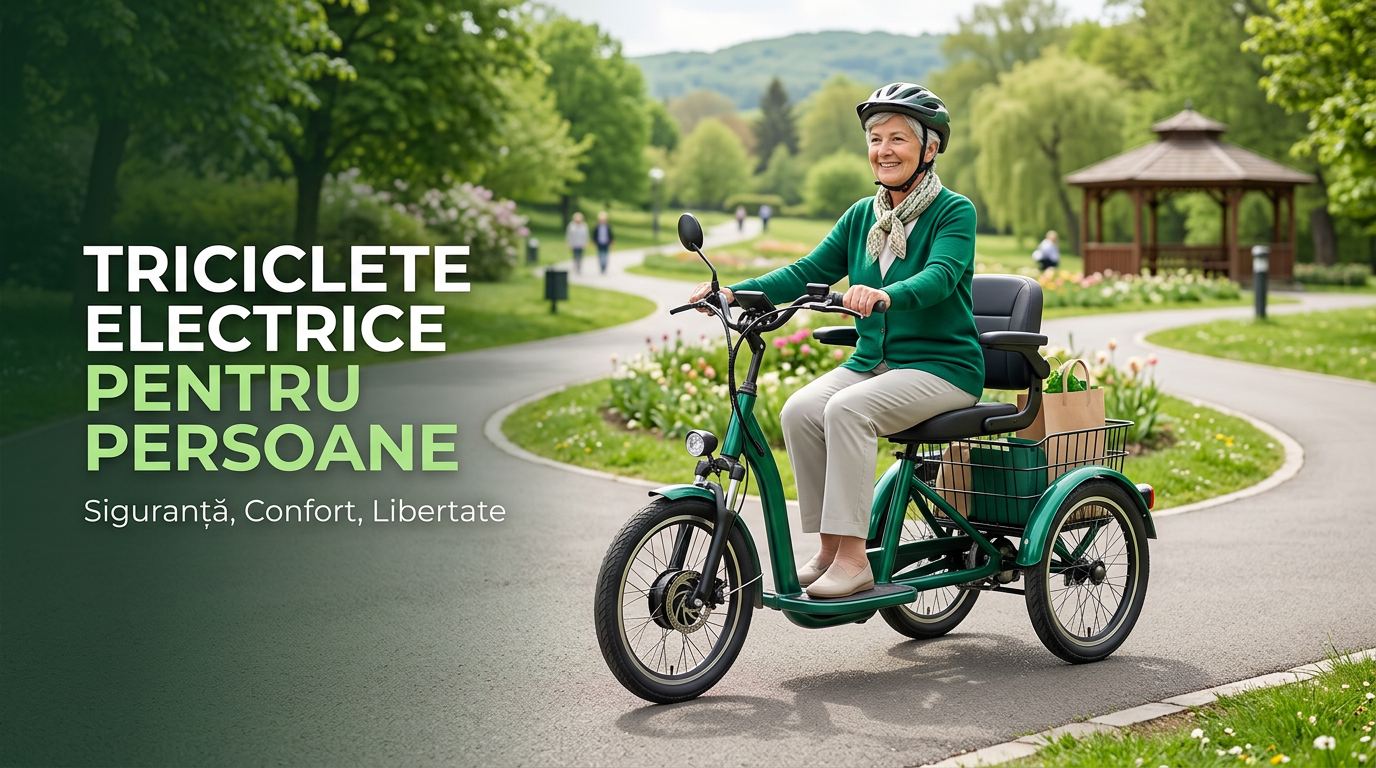 Triciclete electrice persoane fără permis 2026 – Modele recomandate