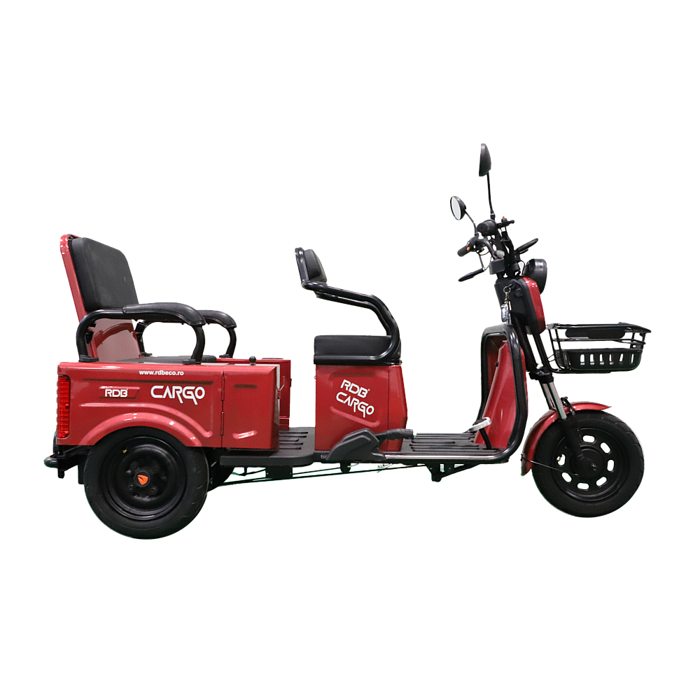Triciclu Electric RDB CARGO, fara permis, 2000W, 25km/h, autonomie 55 km, 60V, 20Ah fără permis