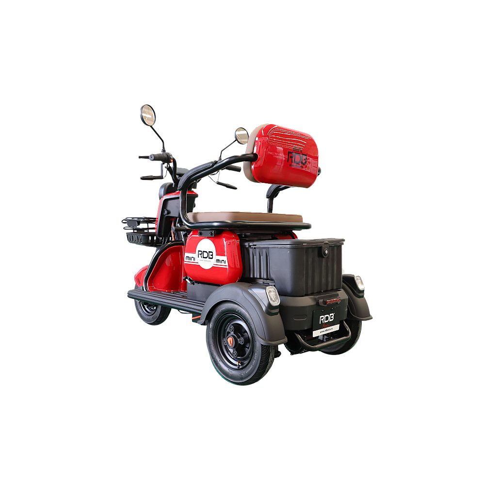 Triciclu Electric RDB MINI, fara permis, 2000W, 25km/h, autonomie 55 km, 60V, 20Ah fără permis