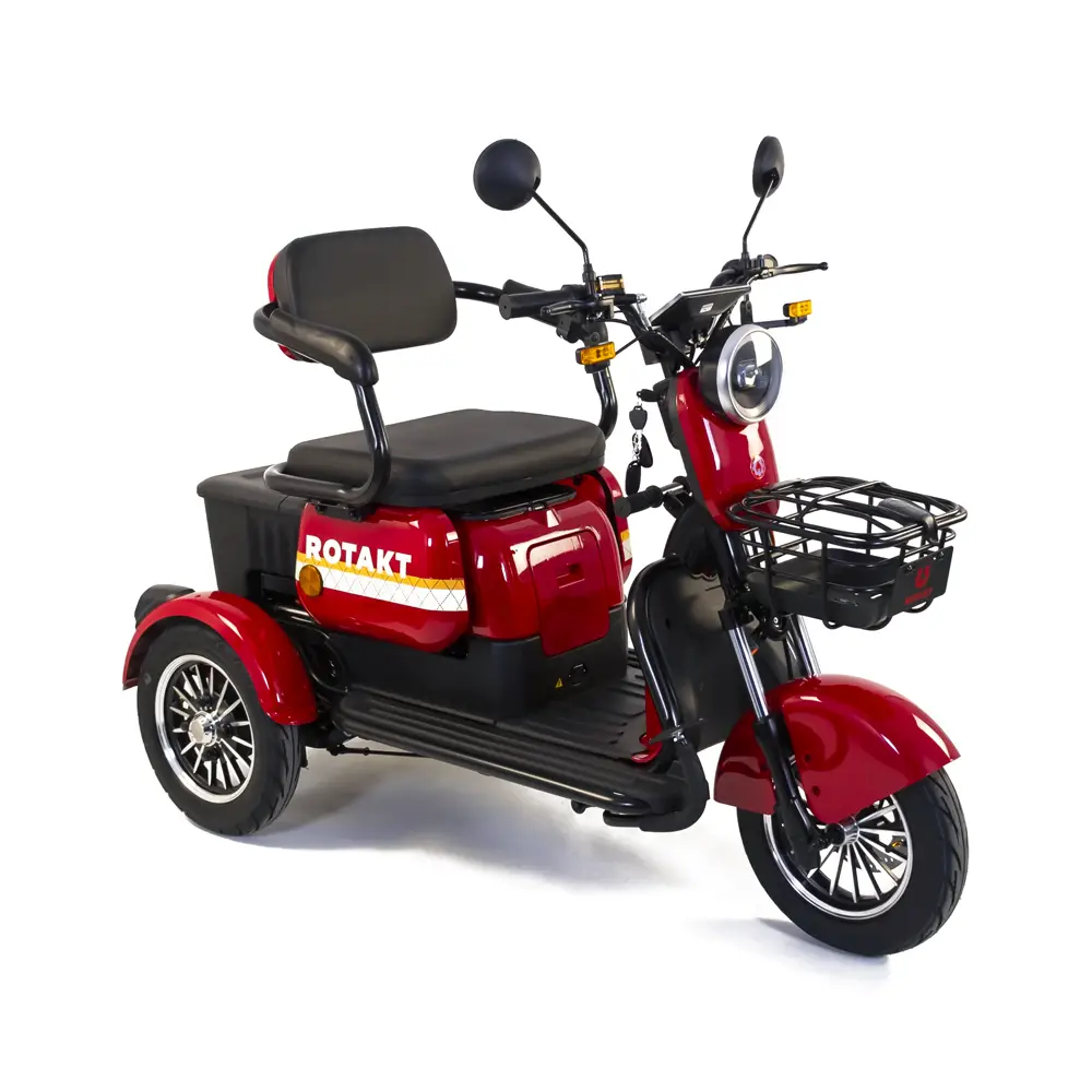 Triciclu Electric Rotakt Safari Motor 1000W 25 km/h Autonomie 62 km Baterie plumb-acid 60V 20Ah Greutate maximă 187 kg, Fără permis fără permis
